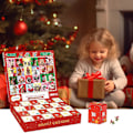 Miniatyrbild 7 av 7: Julkalenderpussel 2024 med 1008 bitar, Tomtepussel, julklappar till, 24 pussellådor nedräkning, julklapp till pojkar och flickor (D) D