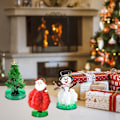 Miniatyrbilde 7 av 7: Mini Juletre Kunstig, 3 Stykker Små Juletre Selvvoksende, Romantisk Magisk Papirtre, DIY Krystalldyrking, Kreativt Leke, Barn (A) en