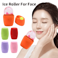 Miniatyrbillede 1 af 5: IC Silikone Ice Face Roller Hudpleje Ansigtsmassager Isterningebakke