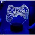 Miniatyrbillede 2 af 3: 3D Natlampe Spillerum PS Gamepad Belysningsdekoration