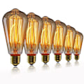 Miniatyrbild 1 av 5: 40W ST64 Retro Edison-glödlampa - Varmvit, 2 st E27-glödlampor