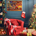 Miniatyrbild 6 av 7: Julkalenderpussel 2024 med 1008 bitar, Tomtepussel, julklappar till, 24 pussellådor nedräkning, julklapp till pojkar och flickor (E) E