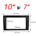 Miniatyrbild 4 av 5: 9'' 10'' till 7'' Bilradio Ram för Universell 2 Din Android Spelare Ram 7'' Transform Ramverk 10'' till 9'' Panel Konverteringar