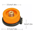 Miniatyrbillede 2 af 5: Camping Gasblus Adapter Konverteringshoved Adapter til Beholder Butan Skrue Gaspatron Adapter Stempel, Udendørsudstyr