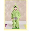 Miniatyrbild 9 av 9: Teletubbies barnpyjamas vinter korallfleece plus plysch MJ51 förtjockad söt tecknad jumpsuit Red wavelet 140cm
