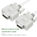 Miniatyrbilde 2 av 5: Seriekabel Profesjonell Høyhastighet 1,5m 3m 5m DB9 Hann til Hann Seriell DB9 RS232 9 PIN PC Konverter Forlengelseskabel for Skriver