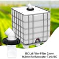 Miniatyrbillede 3 af 4: 45° IBC Lågfilter, 163mm Nylon Regnvandsfilter, Vaskbart med Låg til IBC Regnvandstank DN 150