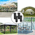 Miniatyrbild 2 av 5: Sandsäckar Set med 4 tunga, 600d vikter för paviljongben, PVC-beläggning inuti, sandsäckar för alla popup-tält baldakin utomhus uteplats (ett rör) - bra