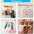 Pikkukuva 7 / 7: 10 kappaletta puisia vauvan henkareita, DIY puiset taaperohenkarit, puiset vauvan lasten henkarit, liukumattomat vauvan henkarit vauvoille, taaperoille ja lasten vaatteille Clothes stand – 10 pcs