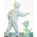 Miniatyrbild 2 av 7: Barnens dinosaurie-onesie pyjamas för pojkar och flickor, drak-huvtröja, kostym, unisex, grön, sovkläder, jumpsuit
