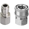 Miniatyrbillede 1 af 5: Adapter sæt til højtryksrenser, Quick Connect Kit, hunfitting, rustfrit stål, 5000 PSI