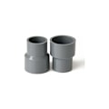 Pikkukuva 1 / 5: PVC Suora Supistusliitin Puutarhaan Kasvihuoneeseen Maatilalle Vesijohtoputkiin (ID 40mm - 20mm, Harmaa)