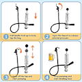 Miniatyrbilde 5 av 5: Keg Party Pump, D System 4 tommers krom ølpumpe med ølkran, for amerikanske ølfat, Molson, Busch, Miller