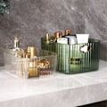 Miniatyrbillede 4 af 5: IC Stor Plast Kosmetisk Makeup Organizer Smykkeskrin Opbevaring Transparent M
