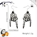 Pikkukuva 7 / 10: Uudet Halloween-sarjan korvakorut, kauhu kallo silmäpendantti korvakorut haamujuhlan koristelu MJ51 luova koru Skull earrings