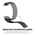 Miniatyrbillede 3 af 4: Til Garmin Tactix 7 Pro/Fenix 7X/Fenix 6X Pro 26mm Nylon Urrem Armbånd Rem Udskiftning