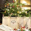 Miniatyrbilde 3 av 6: Papirposer Jul, 24 gaveposer papirposer, kakeposer juleposer papir til gaver godteri fest til julegaveposer