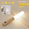 Miniatyrbild 4 av 5: Rörelsesensor Nattljus med Magnetkroppssensor för Hall, Uppladdningsbara LED-ljus Bärbara Trappstegsljus Träväggssconce Batteridriven