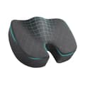 Sittdyna i Memory Foam, Ergonomisk U-formad Halkfri Stolsdyna för Kontor, Bil och Rullstol, Grå grey