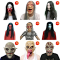 Miniatyrbild 4 av 10: Spökhusmanuskript dödar NPC män och kvinnor mask huvudbonad Halloween rumsflykt spökhus skräckkostym MJ51 C