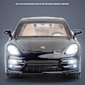 Miniatyrbild 2 av 5: Porsche Panamera Sportbil Modell Med Ljus & Öppningsbar Dörr Musikalisk Simulering