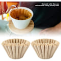 Miniatyrbillede 5 af 7: 50 engangs kaffefiltre i træfiber - 1-2 kopper to 2 cups