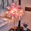 Miniatyrbilde 7 av 7: Led fjærlampe bordlampe liten nattlampe soverom jentehjerte rosa Pink one size