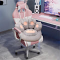 Miniatyrbillede 3 af 5: IC Kattepote Pude Lazy Sofa Stolspude 18 tommer (ca. 45,7 cm) Hyggelig Kawaii Plys Varm Gulvpude Sød Siddepude Soveværelsesdekoration Grå