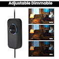Pikkukuva 3 / 5: Himmennettävä himmenninkytkin 1W–150W LED himmennettäville hehkulampuille On/Off AC220–240V Inline/Välissä 1W Hiljainen (Johdinlenkki pyörivällä säätimellä)