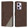 Miniatyrbillede 1 af 4: Kompatibel med Xiaomi Redmi Note 12 Pro 5g cover i PU-læder med praktisk stativfunktion - Brun