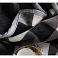 Miniatyrbillede 5 af 5: IC Buffalo plaid tæppe 127 cm x 152 cm til sofa - Ultramyk plys flanell fleece sengetæppe Sherpa tæppe til børn og voksne