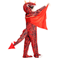 Pikkukuva 4 / 8: Lasten dinosaurusten haalaripuku Halloween-asu unisex pojat tytöt dino-asu Pterosaurier 4-6 ans