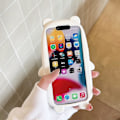 Miniatyrbillede 3 af 5: Apple iPhone 13 Super Tyk Blød Silikon Panda Etui Tegneserie Baby Dyr Sort og Hvid Farvevej Sød Sjov Sød Kawaii