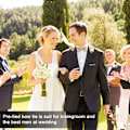 Miniatyrbild 7 av 7: Herr Bow Tie, Klassisk enfärgad slips Bow Tie för män, Satin Tux Bow Tie, Justerbar formell Bow Tie för fest, bröllop 3pc-Champagne