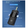 Miniatyrbild 5 av 5: 3-i-1 trådlös lavaliermikrofon för mobiltelefonkamera datorradio brusreducering minimi