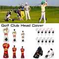 Miniatyrbilde 8 av 10: Golfkøllehodebeskyttelse Golf Trebeskyttelse HVIT L-TYPE L-TYPE Hvit L-Type-L-Type White L-Type-L-Type