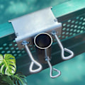 Miniatyrbillede 3 af 4: Parasolfod, parasolholder til altan, altanrækværk, parasolklemme, holder til have, terrasse, altan, rækværk, 38 mm