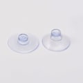 Miniatyrbild 3 av 5: Förpackning med 20 små transparenta sugproppar i plast, utan krok, 20 mm
