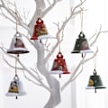 Miniatyrbilde 5 av 5: IC Pakke med 2 klokker Juletrepynt klokker til jul stil 3