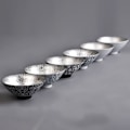 Miniatyrbild 3 av 5: IC Handgjord Silver Tekopp Stil Keramisk Tekopp Teskål Emalj A1