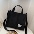 Miniatyrbillede 4 af 5: IC Tote Taske Kvinder Lille Satchel Taske Håndtaske Stilfuld Tote Håndtaske sort
