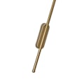 Miniatyrbillede 3 af 4: Minimalistisk guld lineær LED væglampe, hvidt lys 100 cm