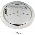 Miniatyrbillede 2 af 5: Rund Ventilationsrist, Justerbar Luftventil Rustfrit Stål Luftventil Luftindtag og Udstødning 125mm