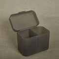 Miniatyrbillede 1 af 5: IC Bomuldsrondeller Negleservietter Makeupbørster Organizer Opbevaringsboks Dou Sort