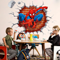 Miniatyrbillede 1 af 5: IC 3D Spiderman Vægdekoration Børneværelsesdekoration
