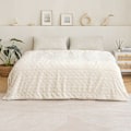 Miniatyrbillede 5 af 5: 100x150cm Tæppe Sherpa Fleece Kast i Blød og Plysset Uld med Varmende Luv for at Hjælpe Dig med at Sove Bedre til Baby Seng Beige