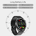 Miniatyrbillede 4 af 5: Sundhed og fitness smartwatch med pulsmåler, blodtryks- og EKG-monitor