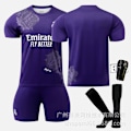 Pikkukuva 6 / 9: Real Madrid Y3 violetti yhteistyömallisto 5 Bellingham 7C Row Vinicius No. 10 jalkapalloasu Purple 7C Ronaldo socks M