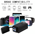 Miniatyrbilde 4 av 5: Motorsykkel Lader 2 USB Porter Socket Adapter Hurtiglading 3.0 12-24v USB Mobiltelefon Strømlader med Bryter for Motorsykler Sykler etc.