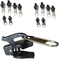 Miniatyrbillede 1 af 5: 6 stk. Universal Instant Fix Lynlås Reparationssæt Udskiftning Lynlås Slider Tænder Lynlåse Flot design..DEBUNS